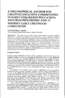 Educational philosophy paper zealand